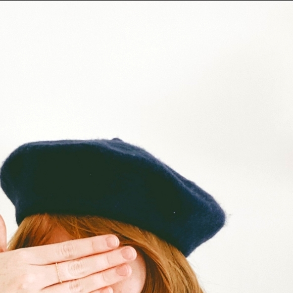 Madewell Accessories Madewell X Biltmore Blue Wool Beret